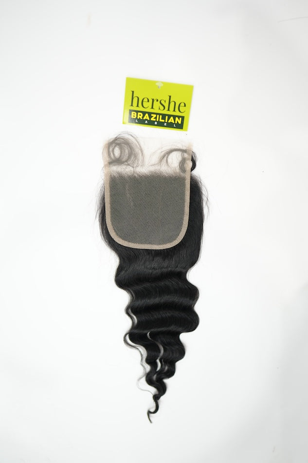 Hershe Brazilian 4x4 Loose Wave Closure